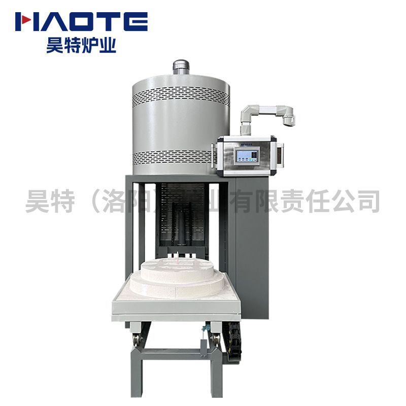 井式升降（jiàng）爐一體式（shì）1000℃直徑300高500灰白液壓升降