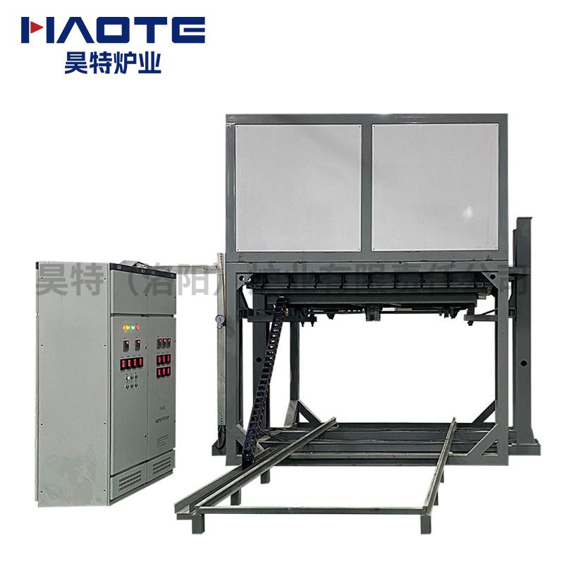 真空氣（qì）氛爐1000℃尺寸（cùn）2400X2400X1200單爐（lú）車升降平台升降單爐車
