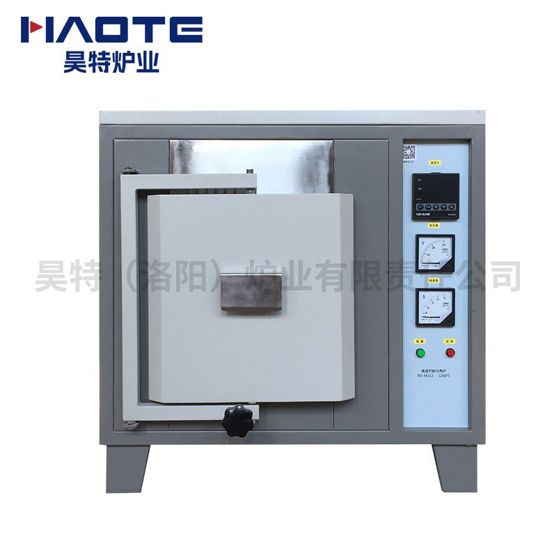 1200度300x200x200馬弗爐（lú）灰（huī）白（bái）不鏽鋼把手（shǒu）+