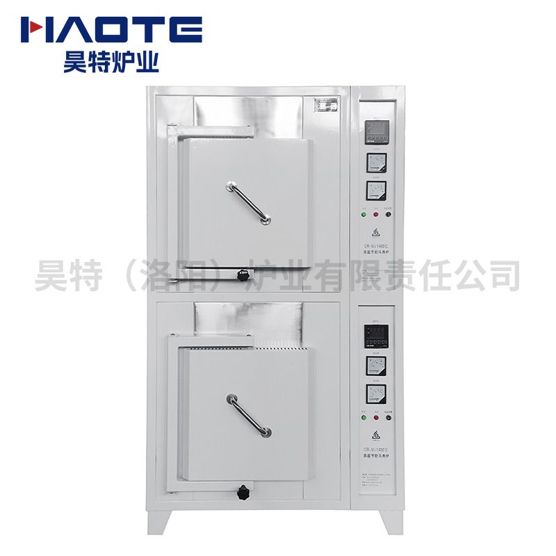 400X300X300馬弗爐1400℃2台（tái）一體式白