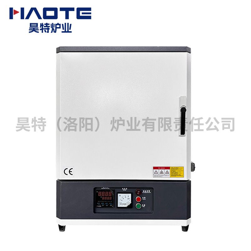 山東聊城馬弗爐300X250X250含煙囪（cōng）1200℃電阻絲加熱